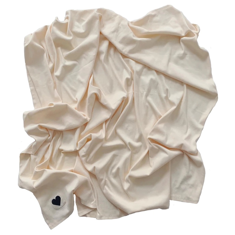 Spearmint Jersey Swaddle - Cream